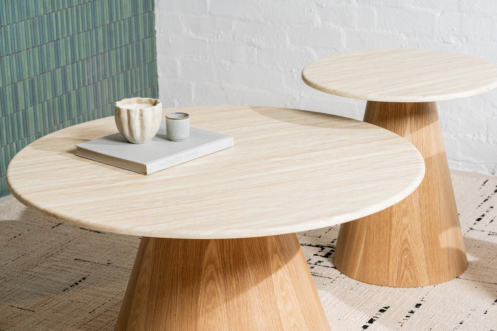 Waverley Round Coffee Table White Travertine - image 11