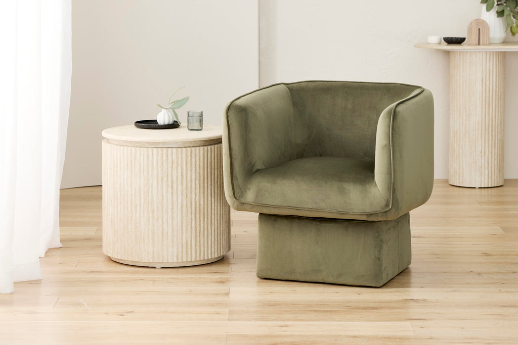 Empire Side Table Travertine - image 4