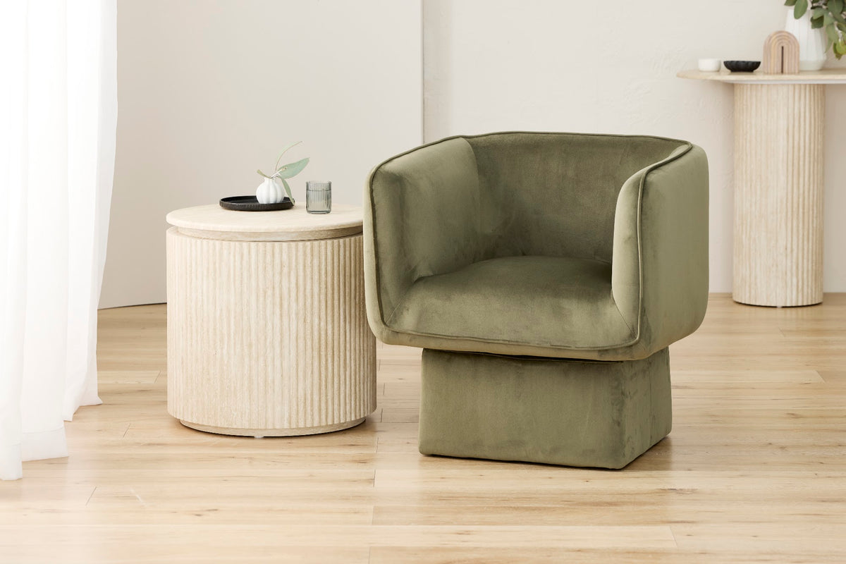Empire Side Table Travertine - image 4
