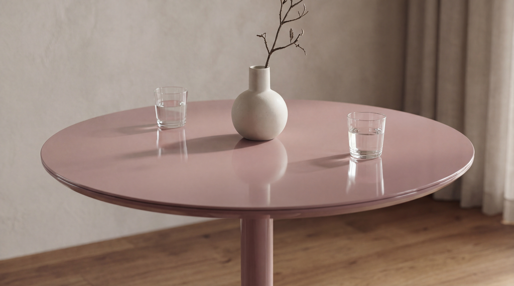 Positano Dining Table Matte Dusty Rose - image 2