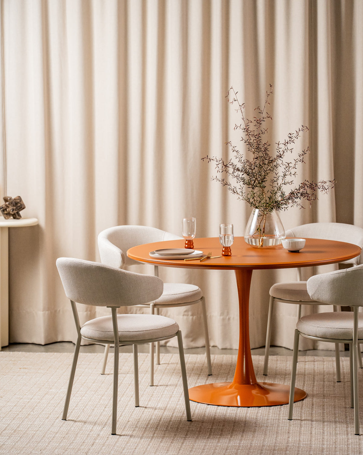 Elan Dining Table Matte Pumpkin - image 5