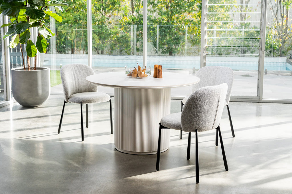 Windsor Dining Table Snow White Ceramic - image 30