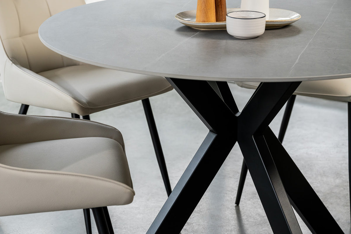 Venice Round Dining Table Bulgarian Grey - image 45