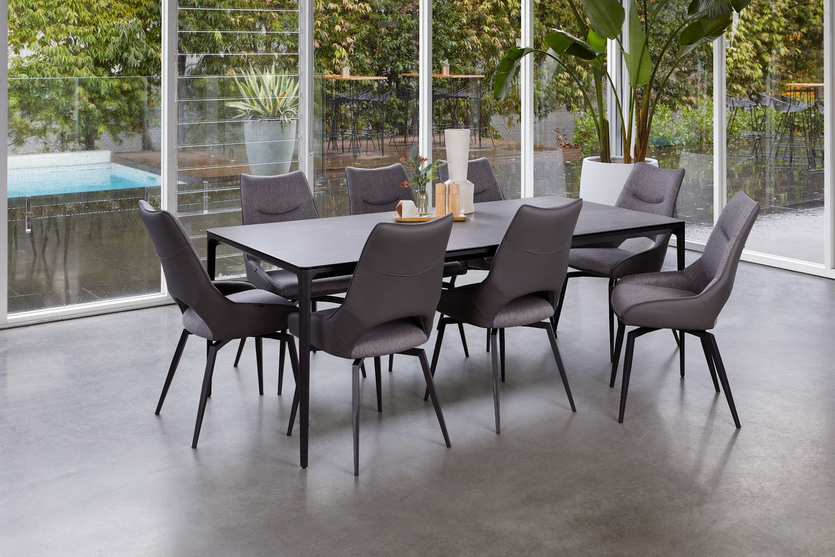Magnate Large Dining Table Cement Ceramic - image 4