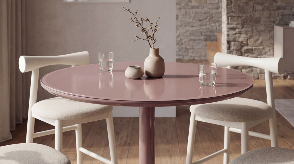 Positano Dining Table Matte Dusty Rose - image 27
