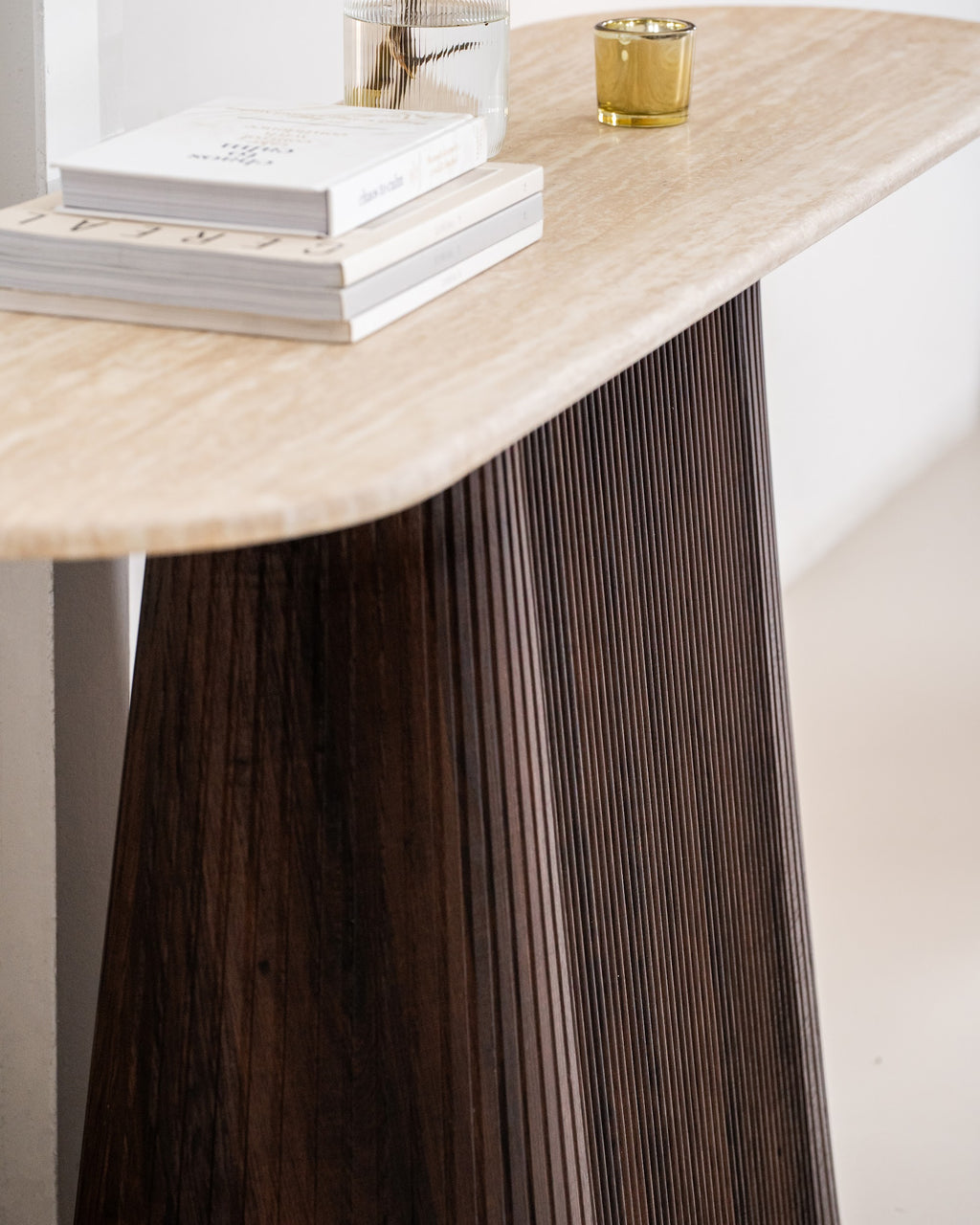 Crete Console Table Travertine - image 6