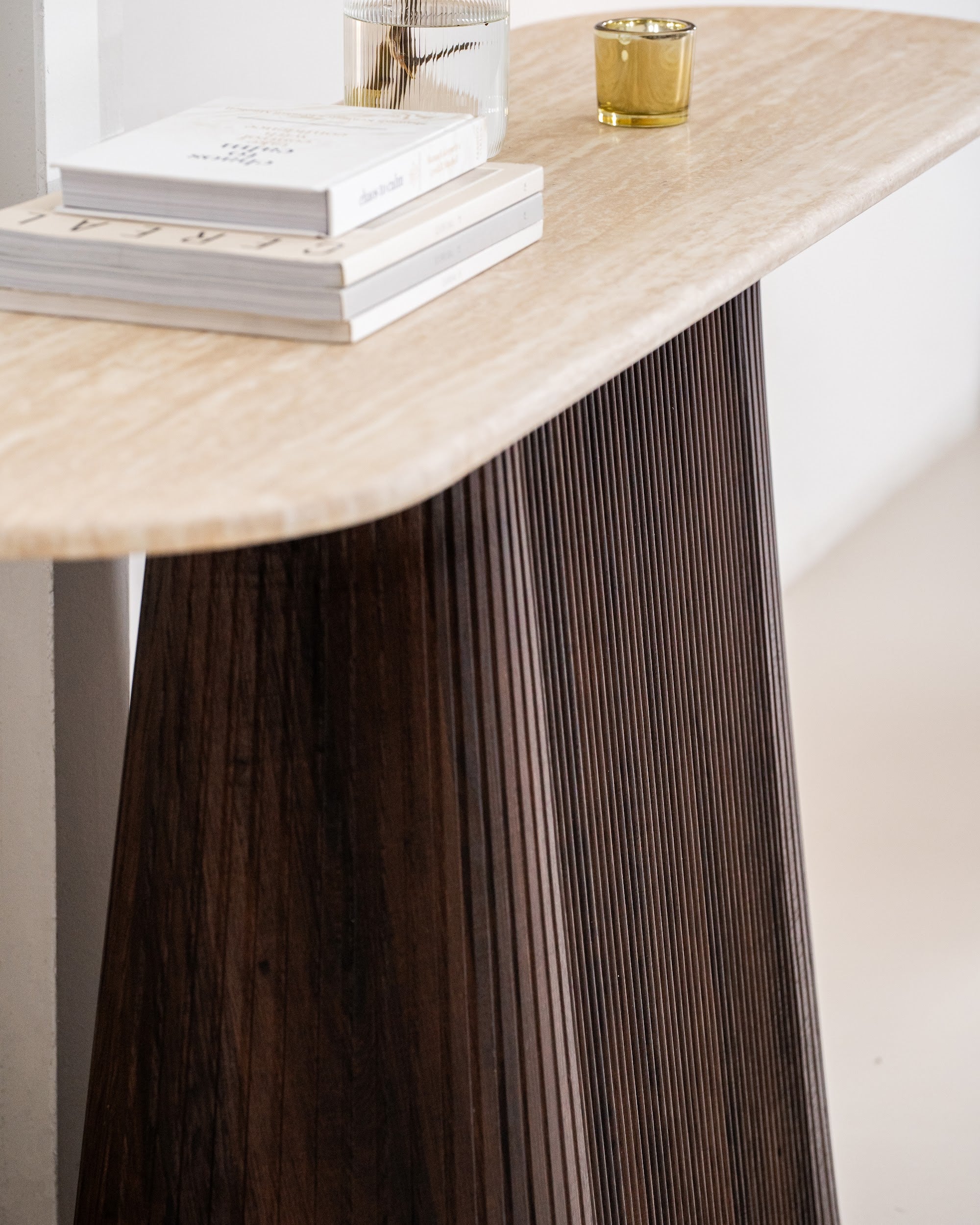 Crete Console Table Travertine - image 6