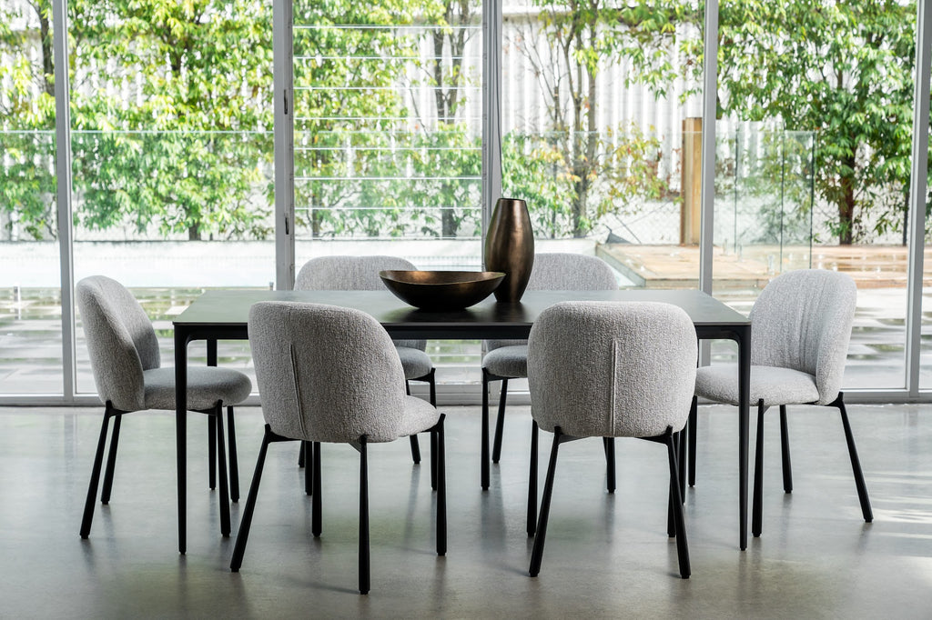 Magnate Dining Table Grey Stone Ceramic - image 9