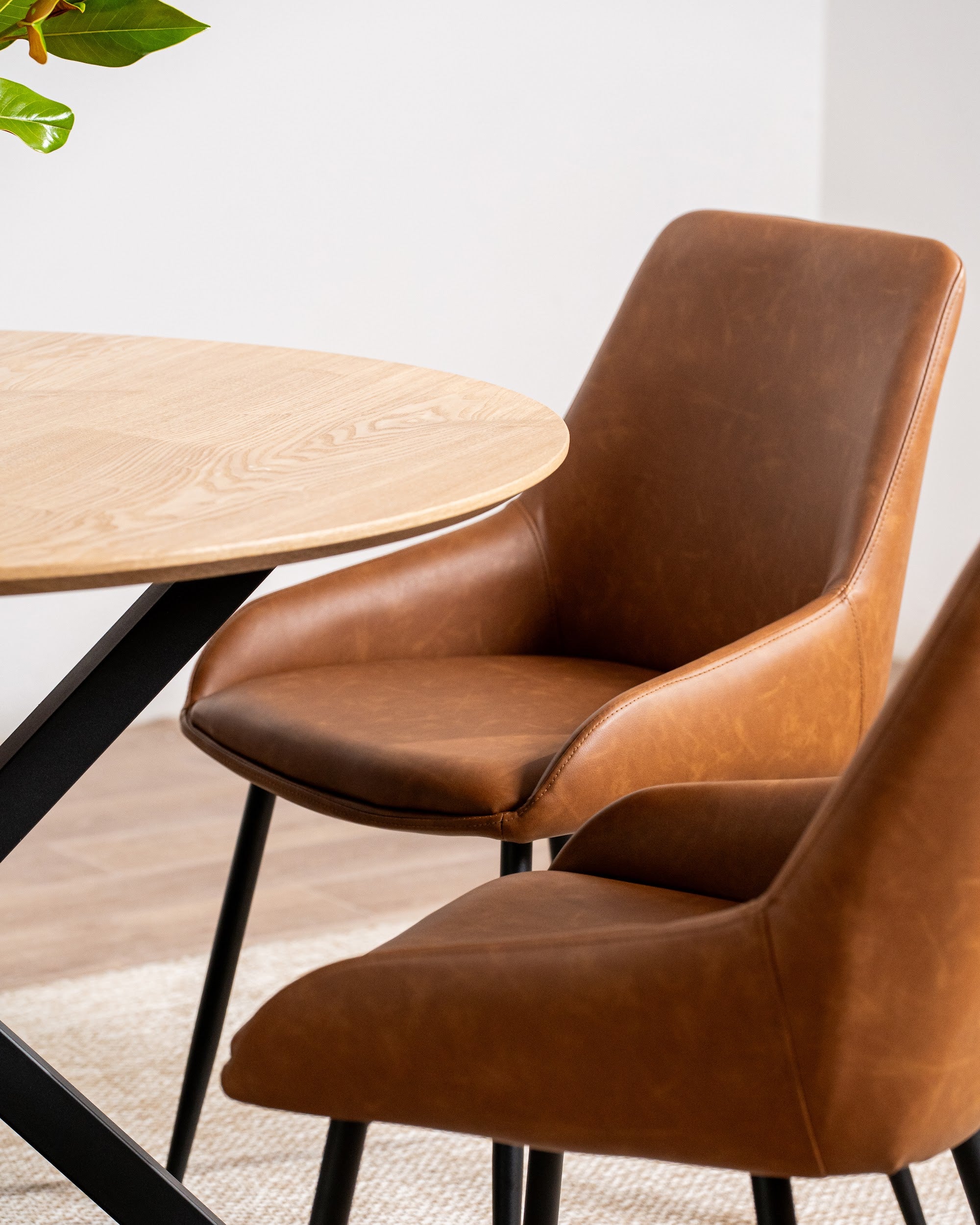 Costa Dining Chair Cognac (Set of 2) - image 4