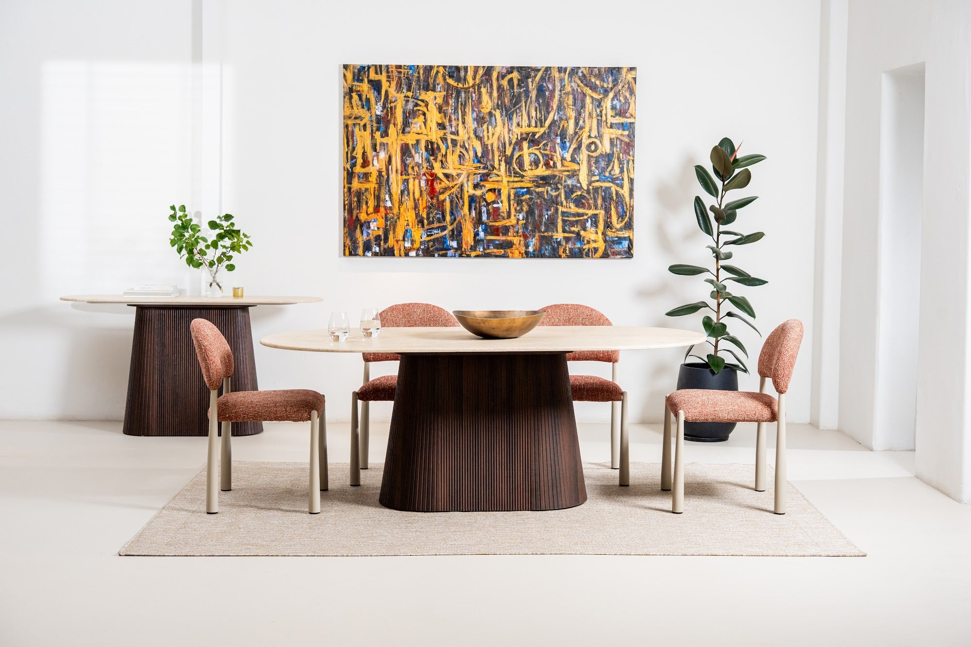 Crete Dining Table Travertine - image 3