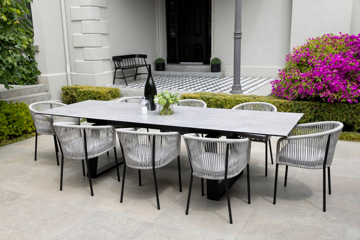 Baluga Extension Dining Table Andesite Ceramic - image 12