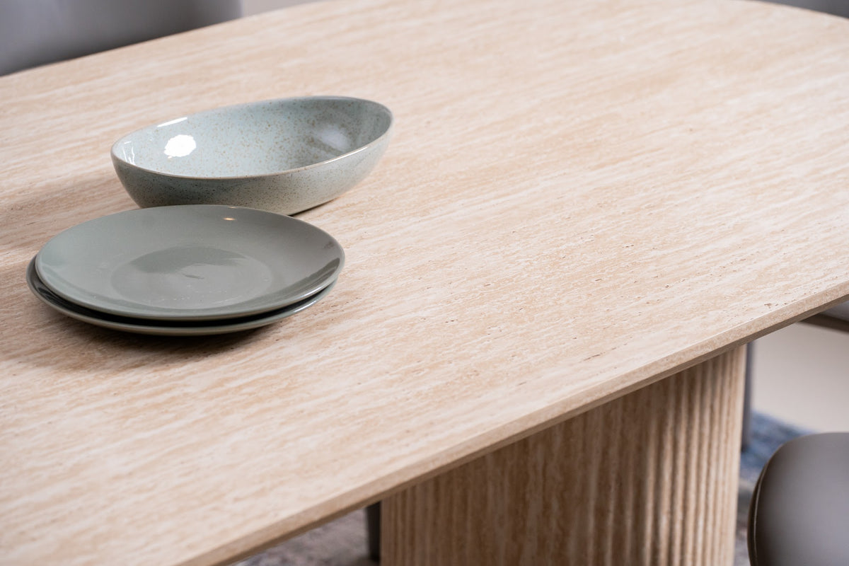 Milos Dining Table Limestone - image 8