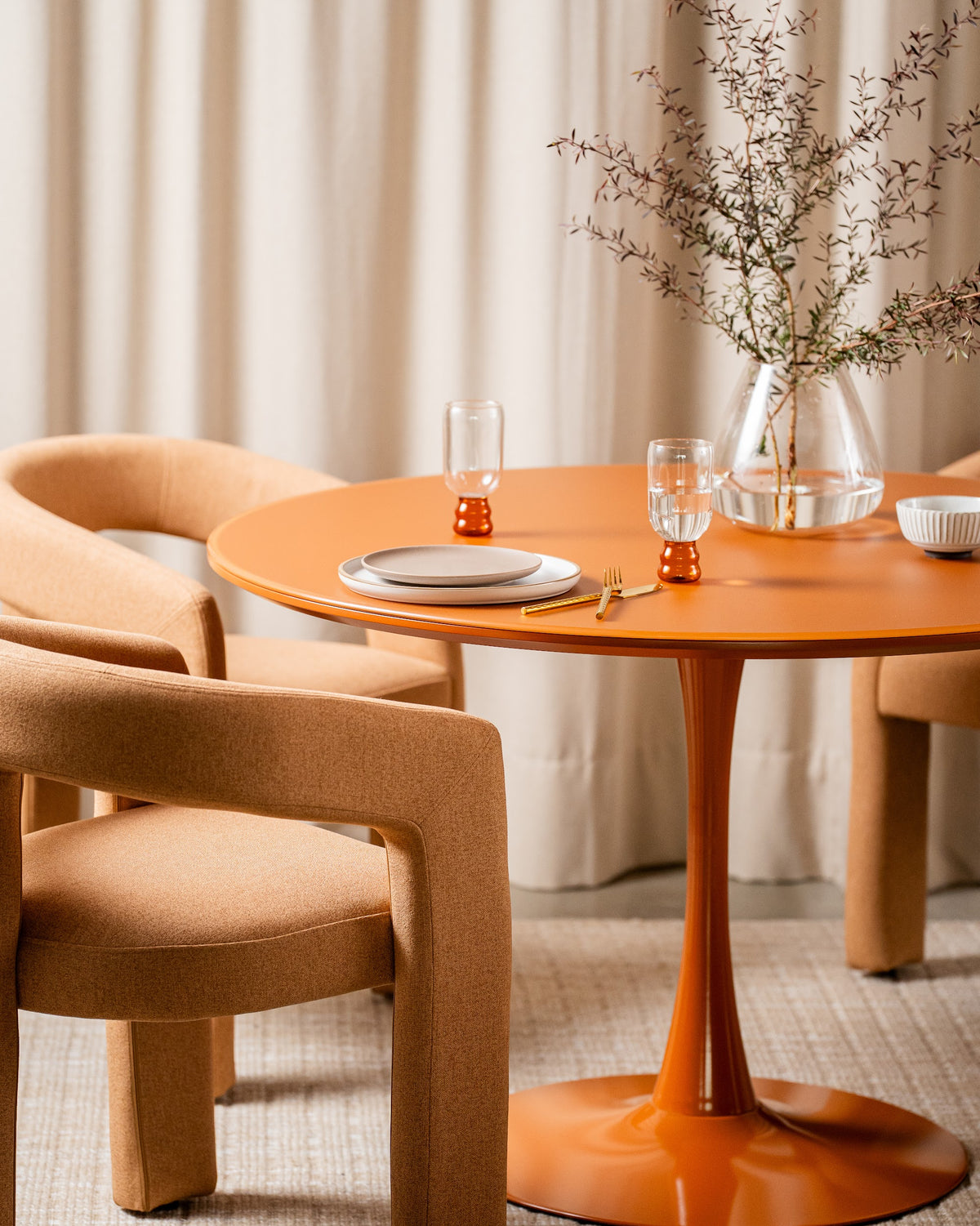 Elan Dining Table Matte Pumpkin - image 24