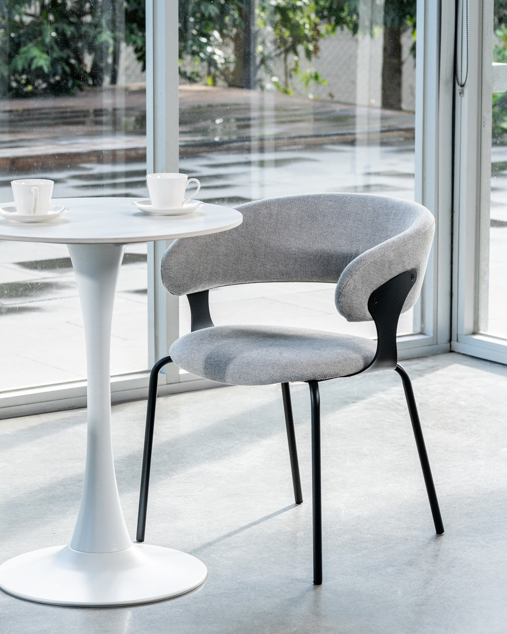 Scandi Small Dining Table Snow White - image 9