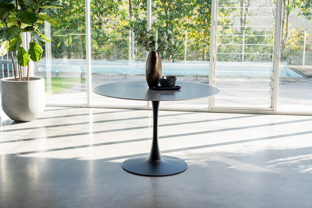 Scandi Large Dining Table Black Sand - image 3