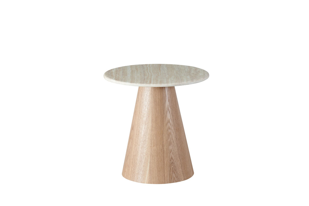 Waverley Side Table White Travertine - image 8