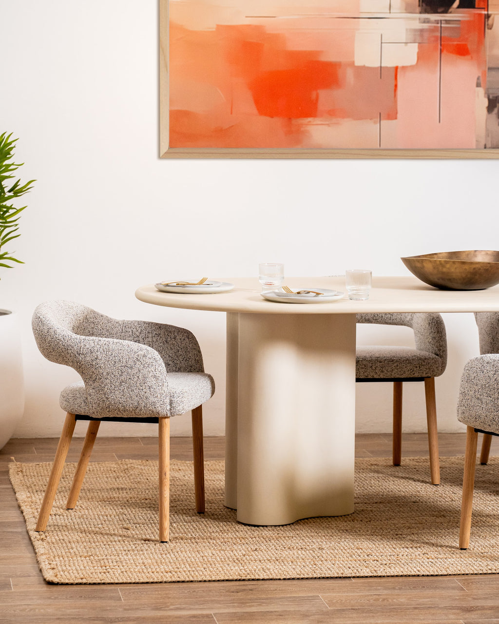 Coastal Dining Table Pebble - image 11