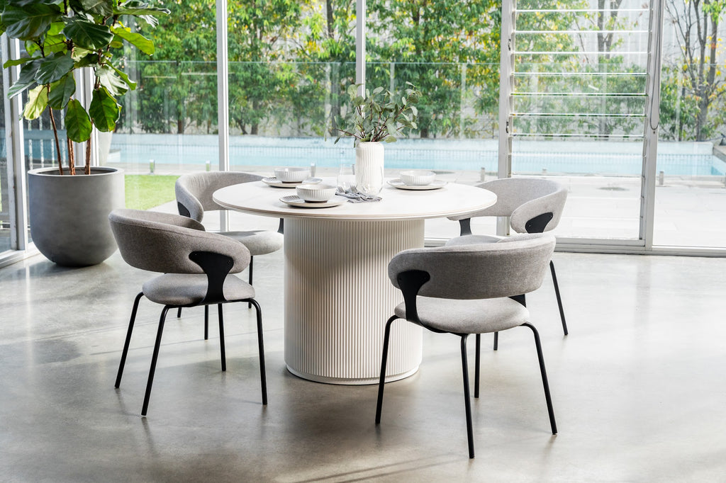 Windsor Dining Table Snow White Ceramic - image 20