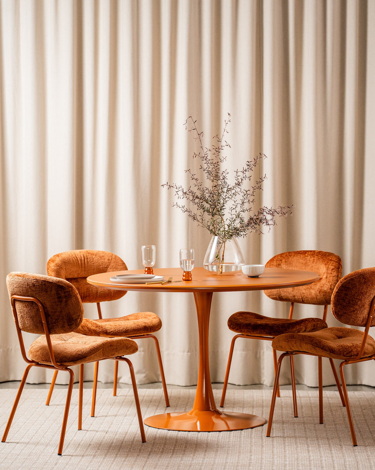 Elan Dining Table Matte Pumpkin - image 12