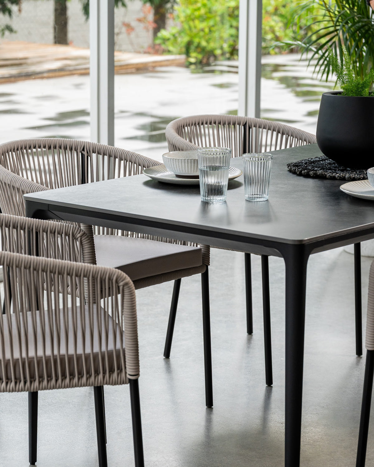 Magnate Dining Table Grey Stone Ceramic - image 36