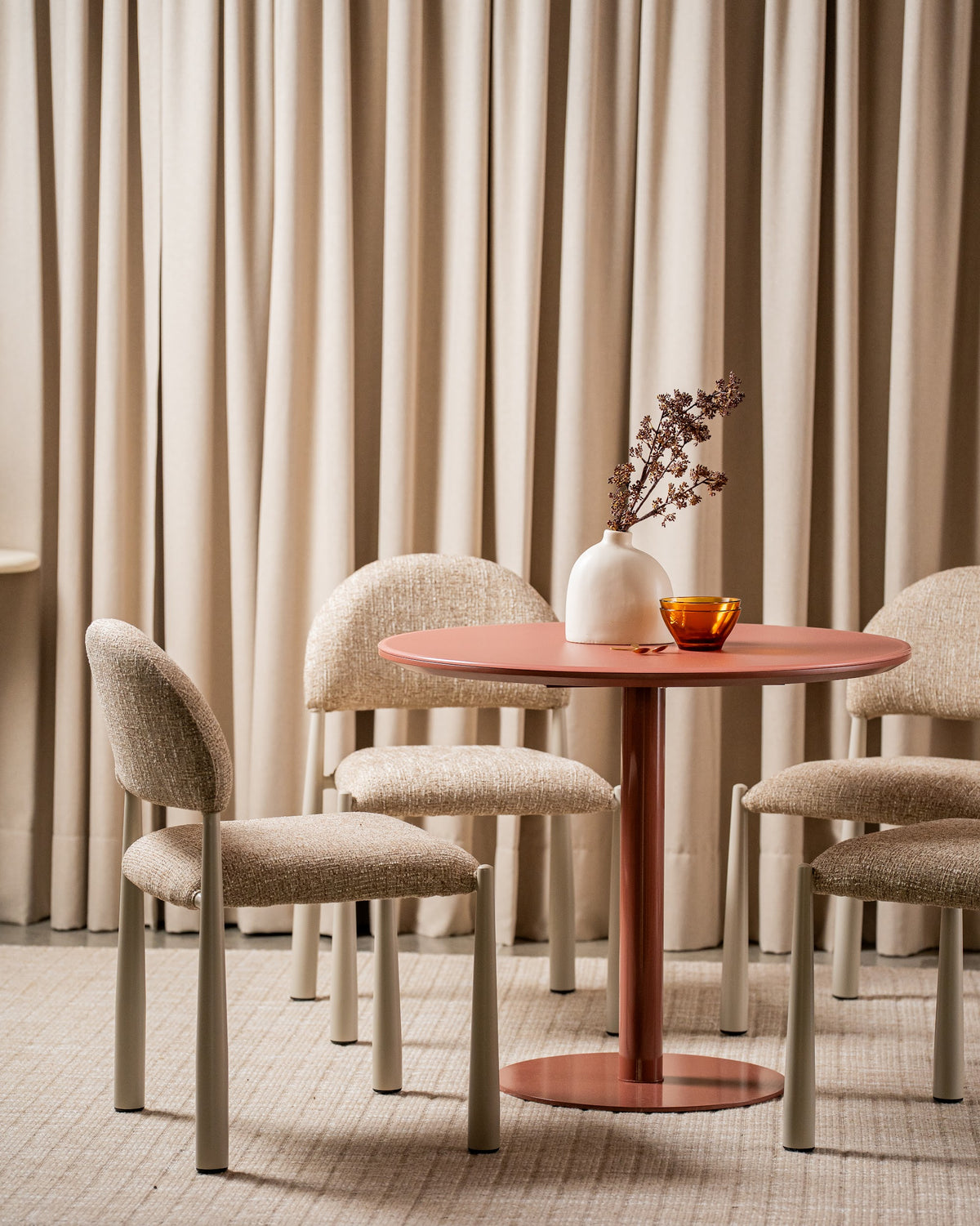 Positano Dining Table Matte Dusty Rose - image 6