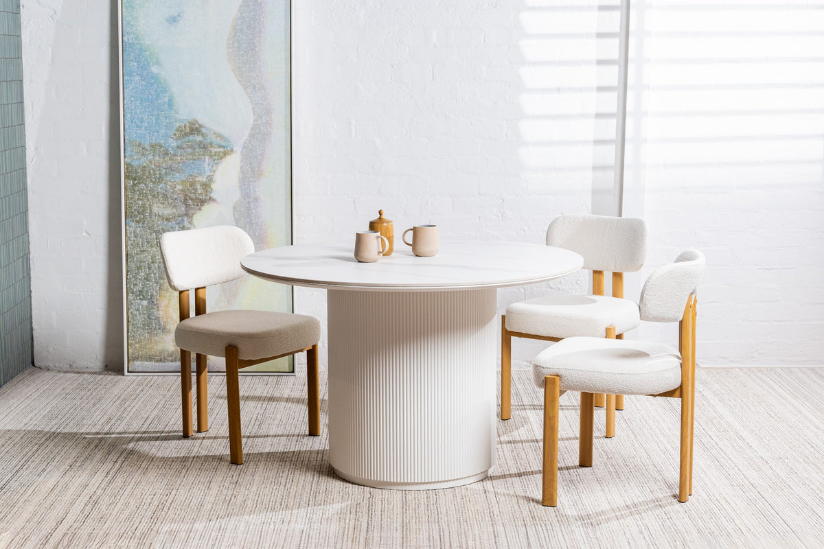 Windsor Dining Table Snow White Ceramic - image 42