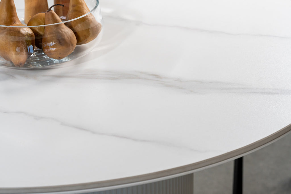 Windsor Dining Table Snow White Ceramic - image 11