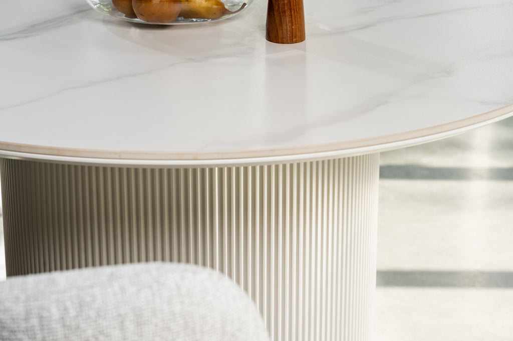 Windsor Dining Table Snow White Ceramic - image 40