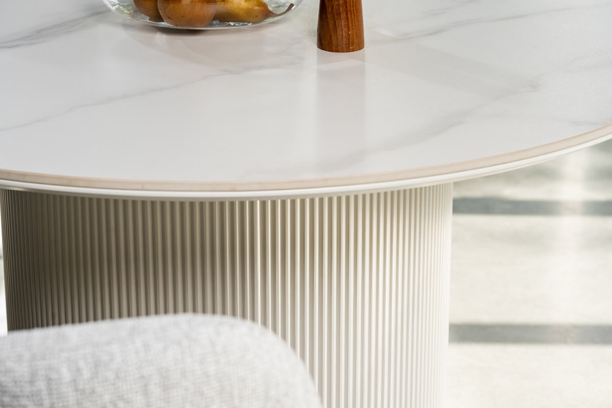 Windsor Dining Table Snow White Ceramic - image 40