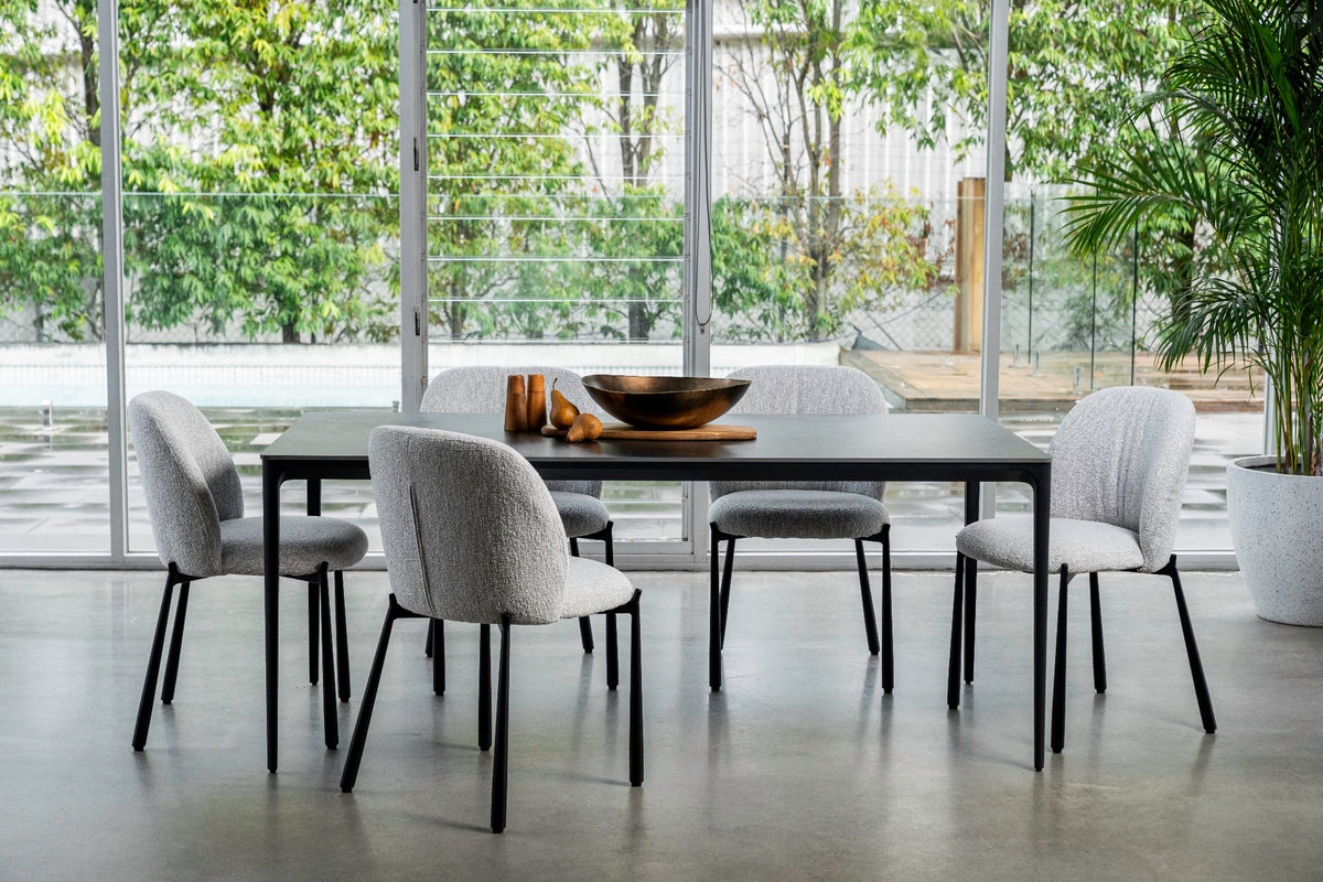 Magnate Dining Table Grey Stone Ceramic - image 12