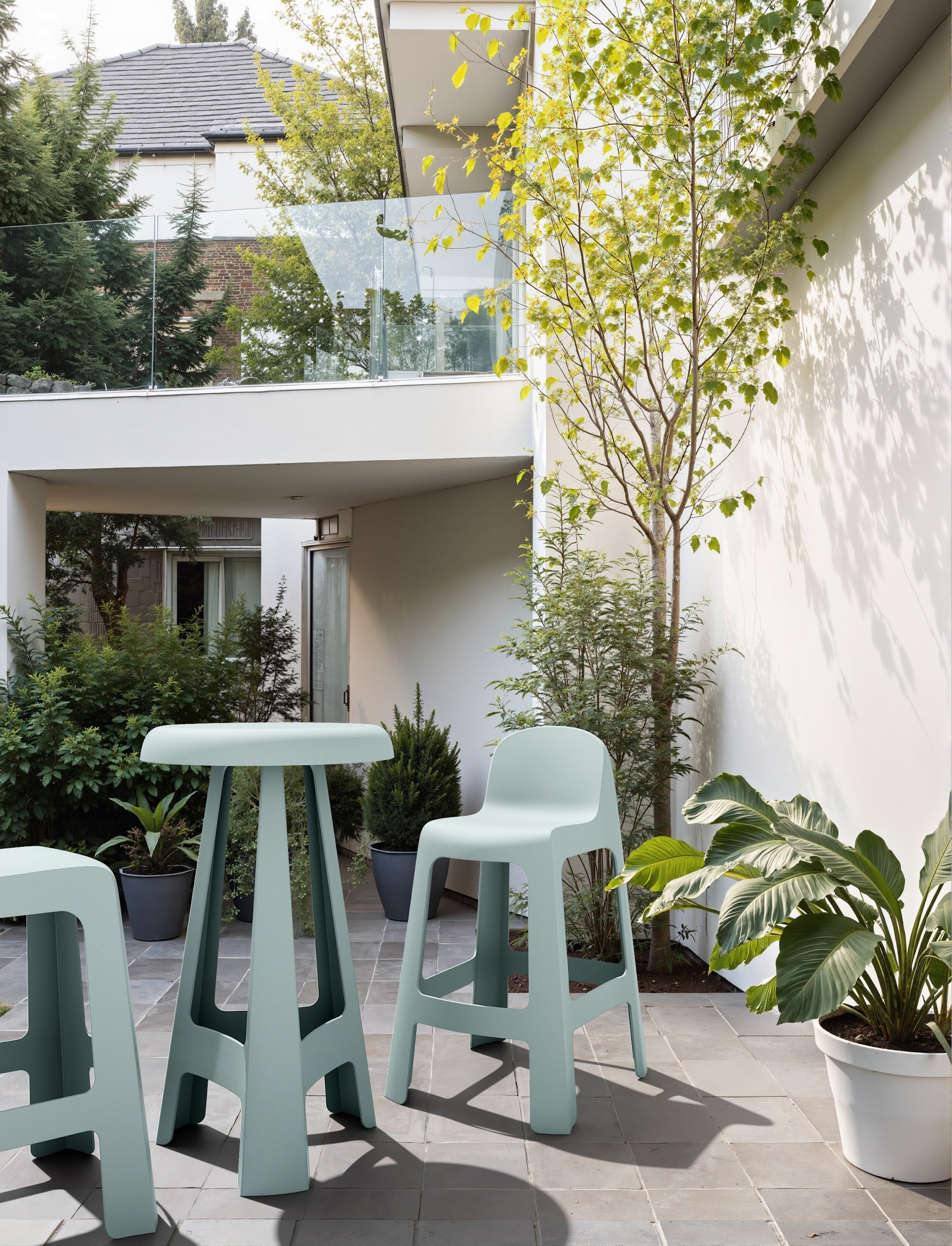 Bondi Outdoor Bar Stool Celadon Green - image 3