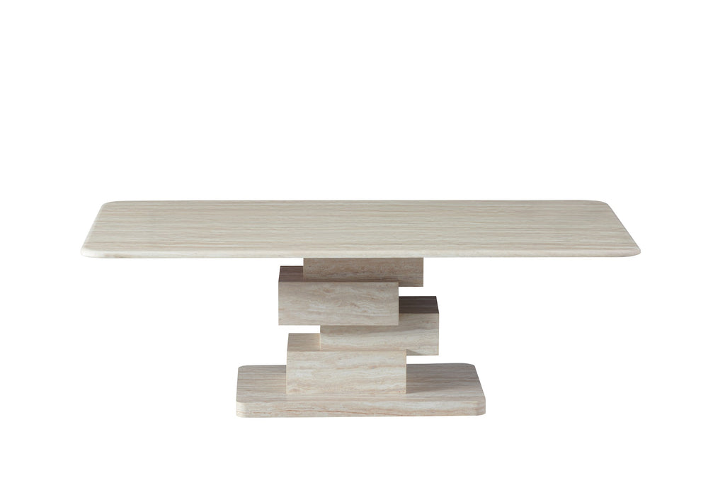 Eros Coffee Table White Travertine