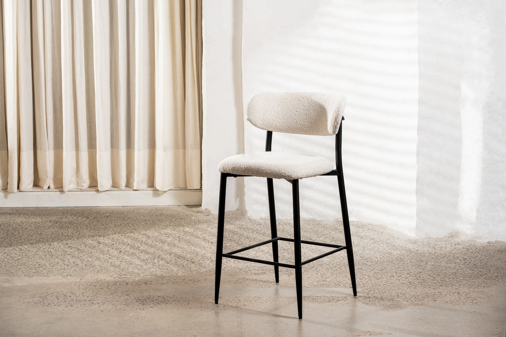 Naples Bar Stool Off White (Set of 2) - image 4