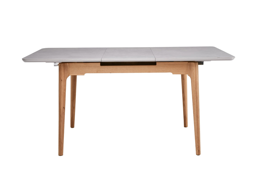 Norway Extension Dining Table Light Grey Ceramic - image 2