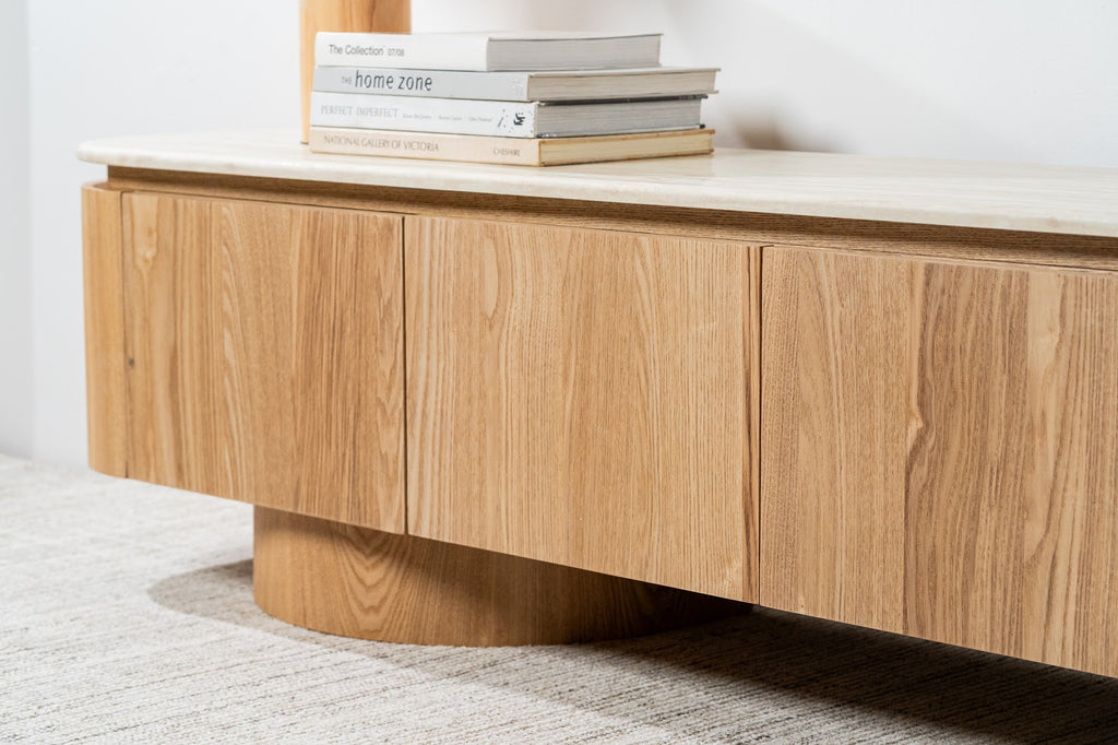 Waverley TV Unit White Travertine - image 8