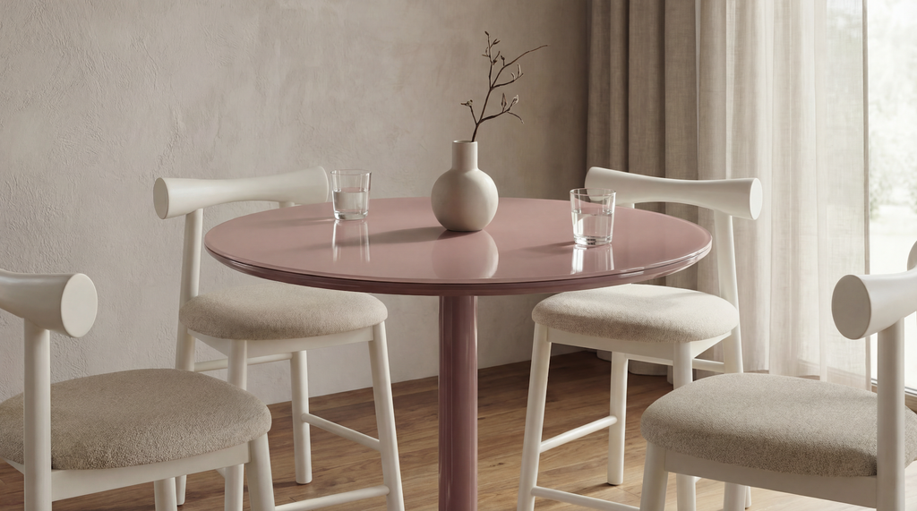 Positano Dining Table Matte Dusty Rose - image 26