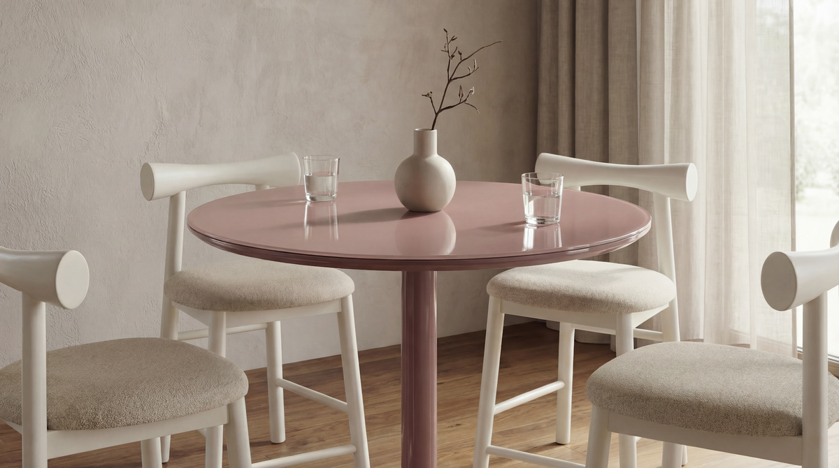 Positano Dining Table Matte Dusty Rose - image 26