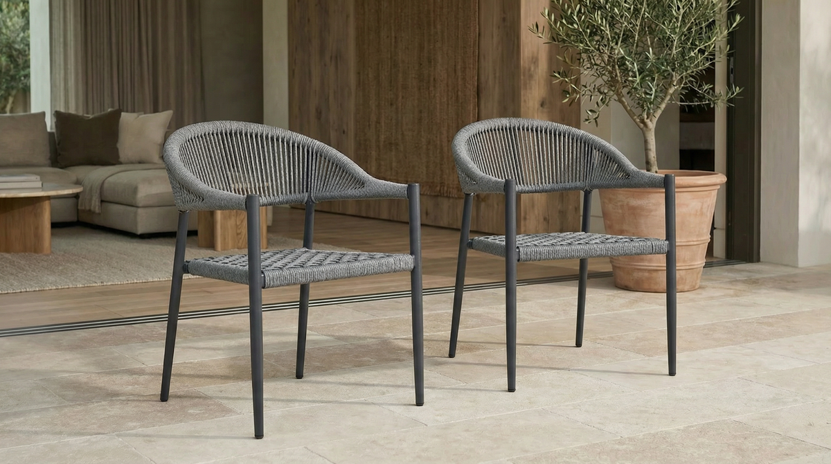 Tobago Dining Chair Charcoal (Set of 2) - image 12