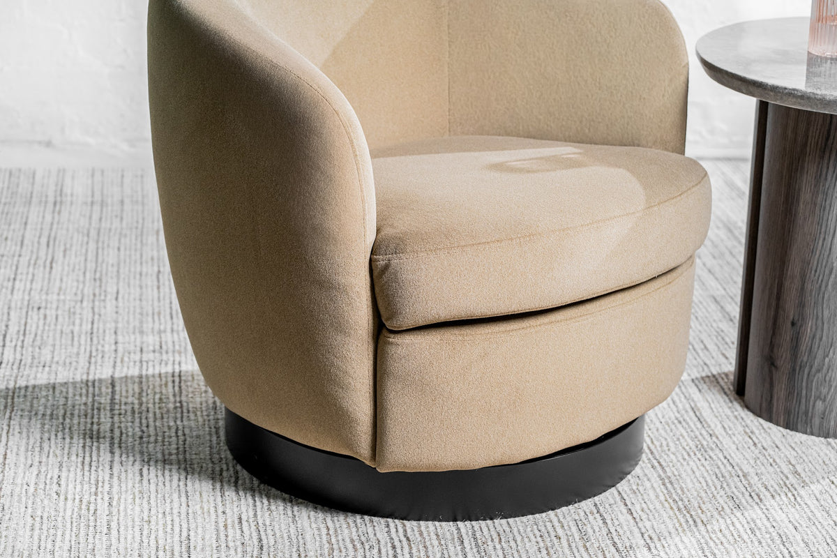 Belize Swivel Occasional Chair Latte - image 7