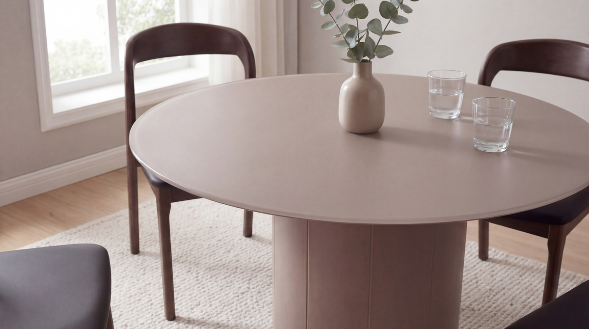 Rimini Dining Table Matte Chestnut