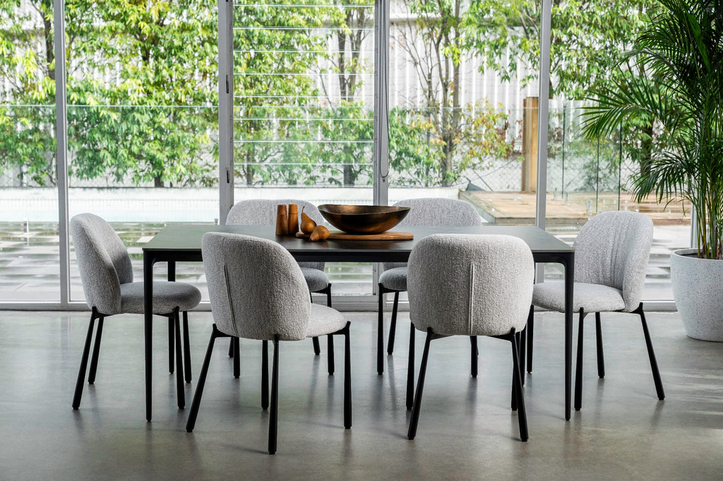 Magnate Dining Table Grey Stone Ceramic - image 10