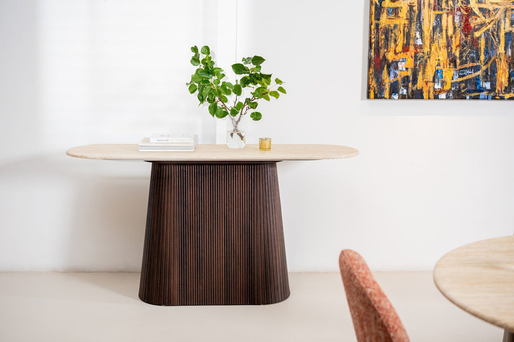 Crete Console Table Travertine - image 8