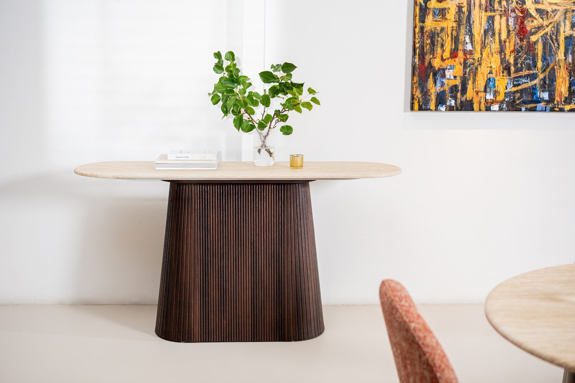 Crete Console Table Travertine - image 8