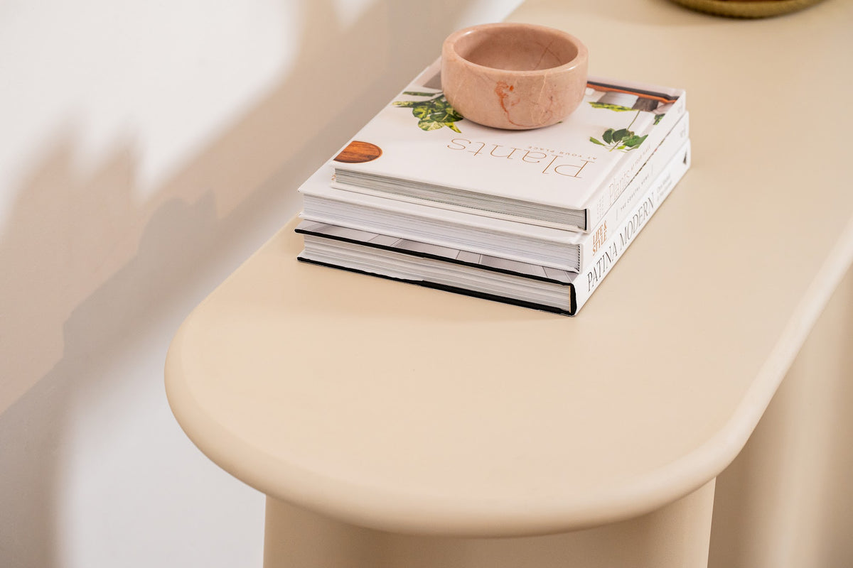 Coastal Console Table Pebble - image 15