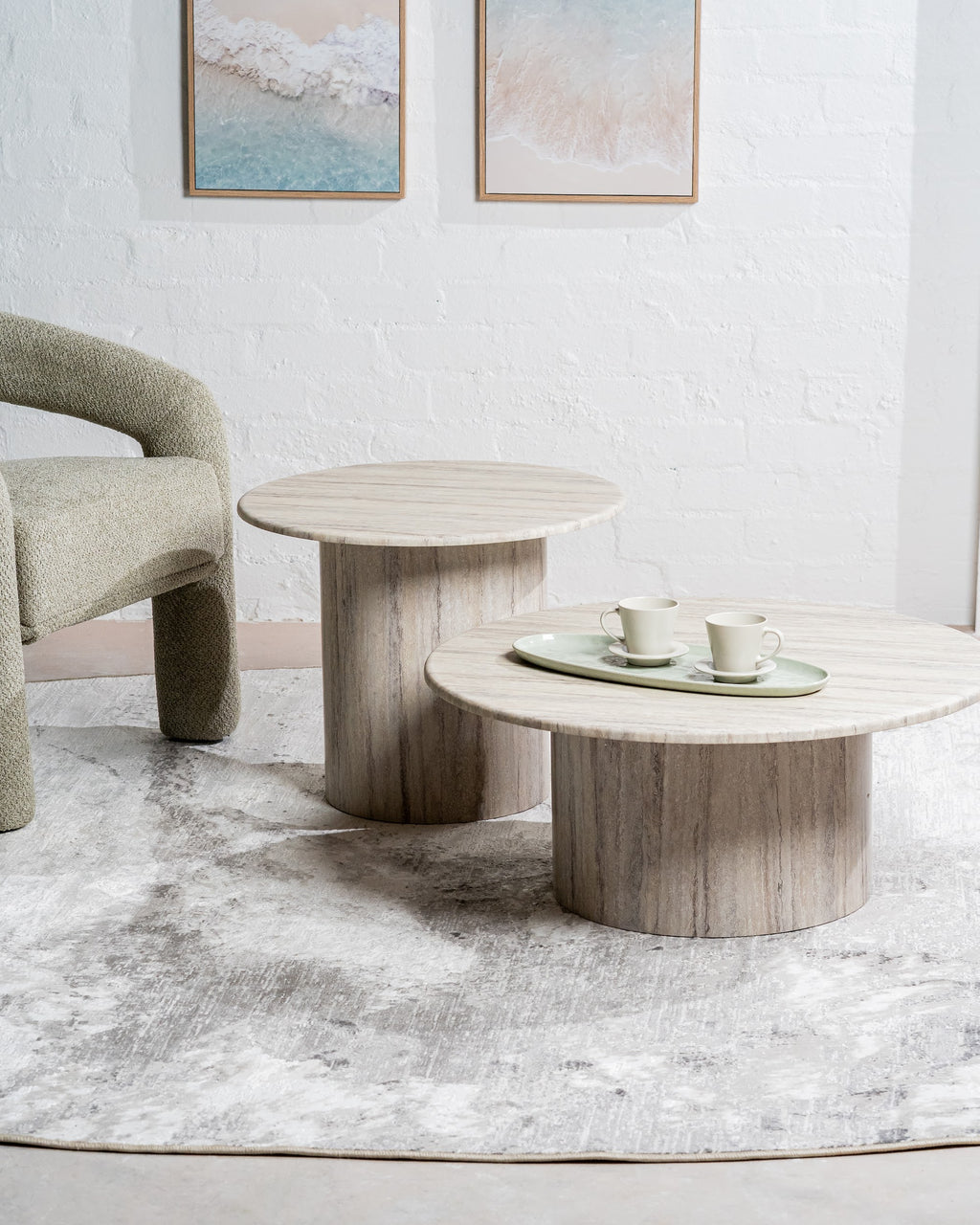 Seoul Coffee Table Grey Marble - image 16
