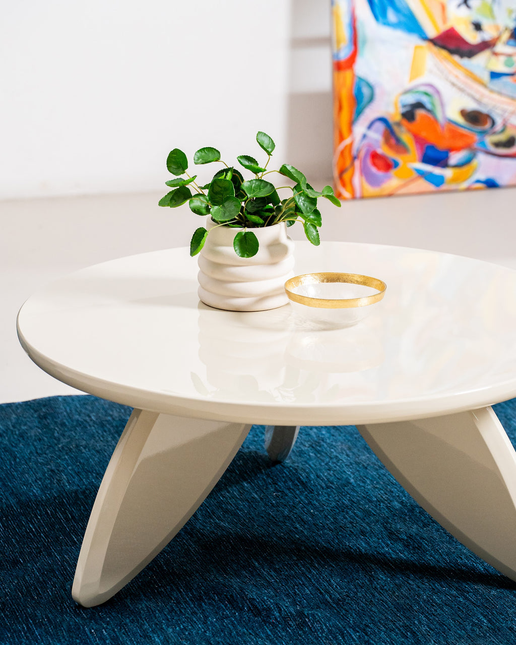 Peace Coffee Table Cream Gloss - image 3