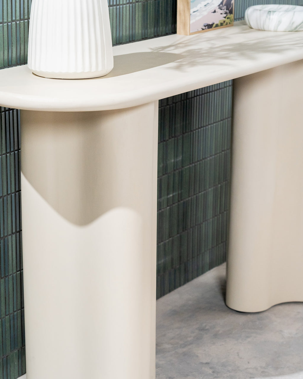 Coastal Console Table Pebble - image 22