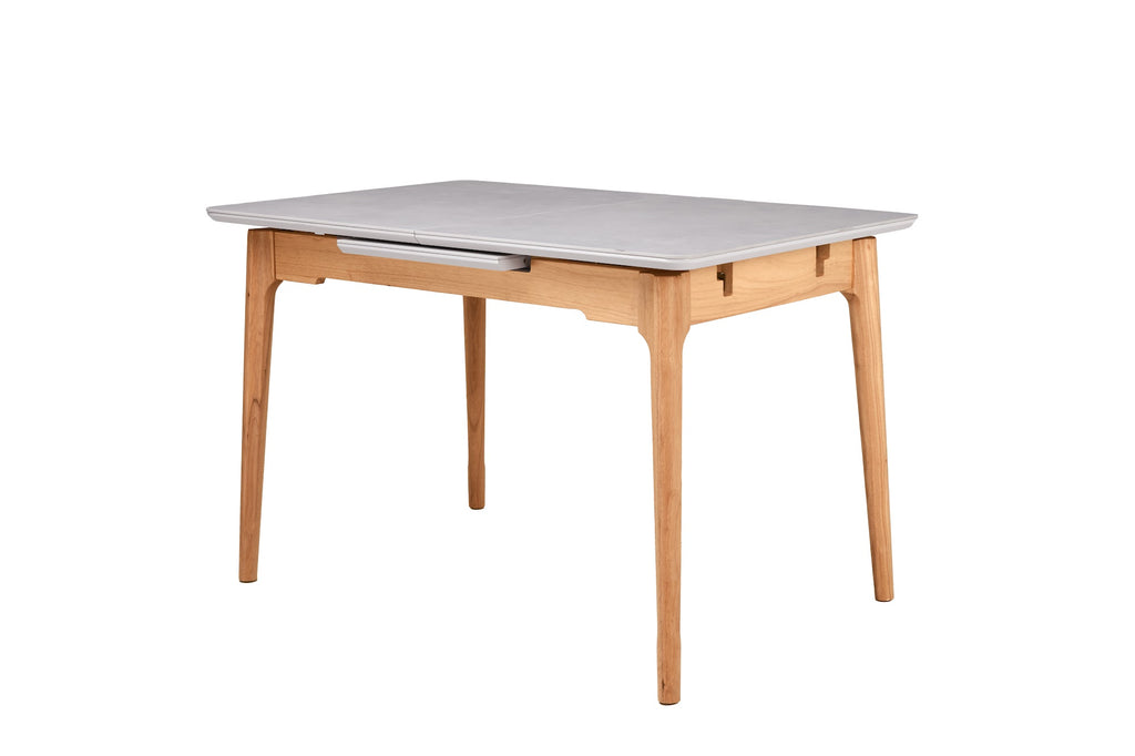 Norway Extension Dining Table Light Grey Ceramic - image 8