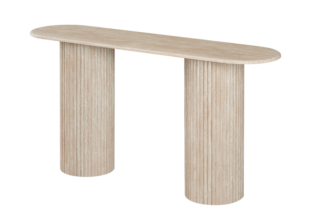 Pompeii Console Table Travertine