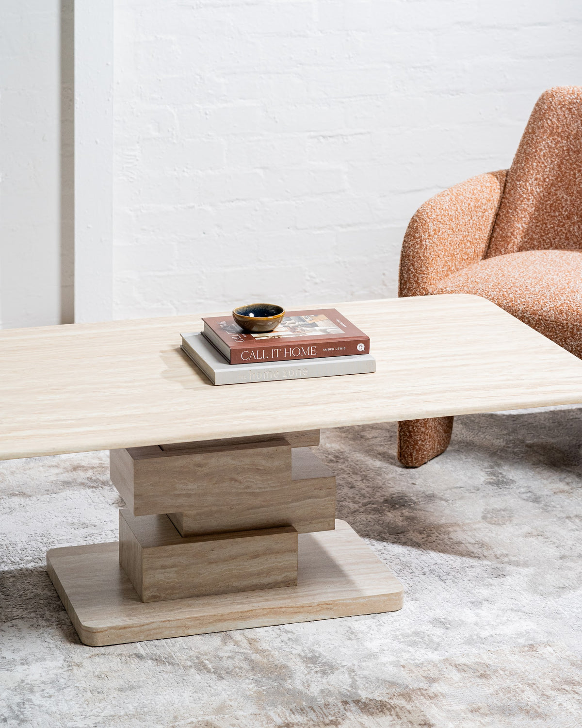 Eros Coffee Table White Travertine - image 5